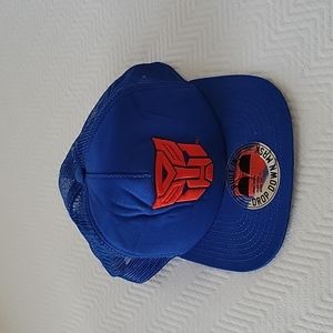 Transformer Hat with Drop Down Mask